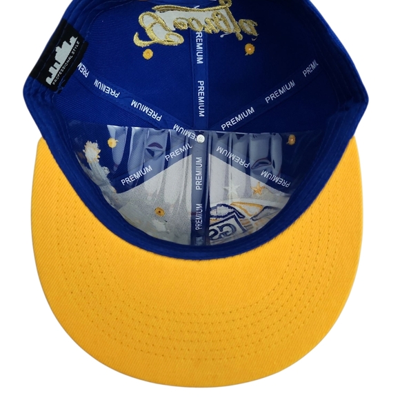 Georgia State Blue And Yellow Snapback With Basketball Logo - Picture 6 of 8
